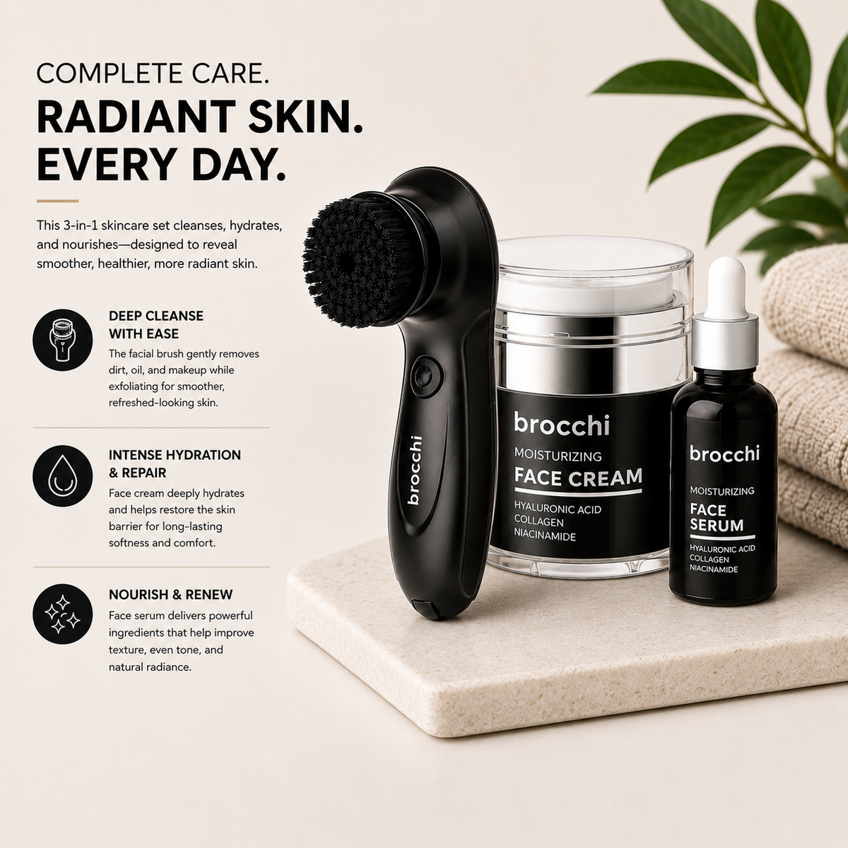 Deep Cleanse & Treat Set with notes on each product