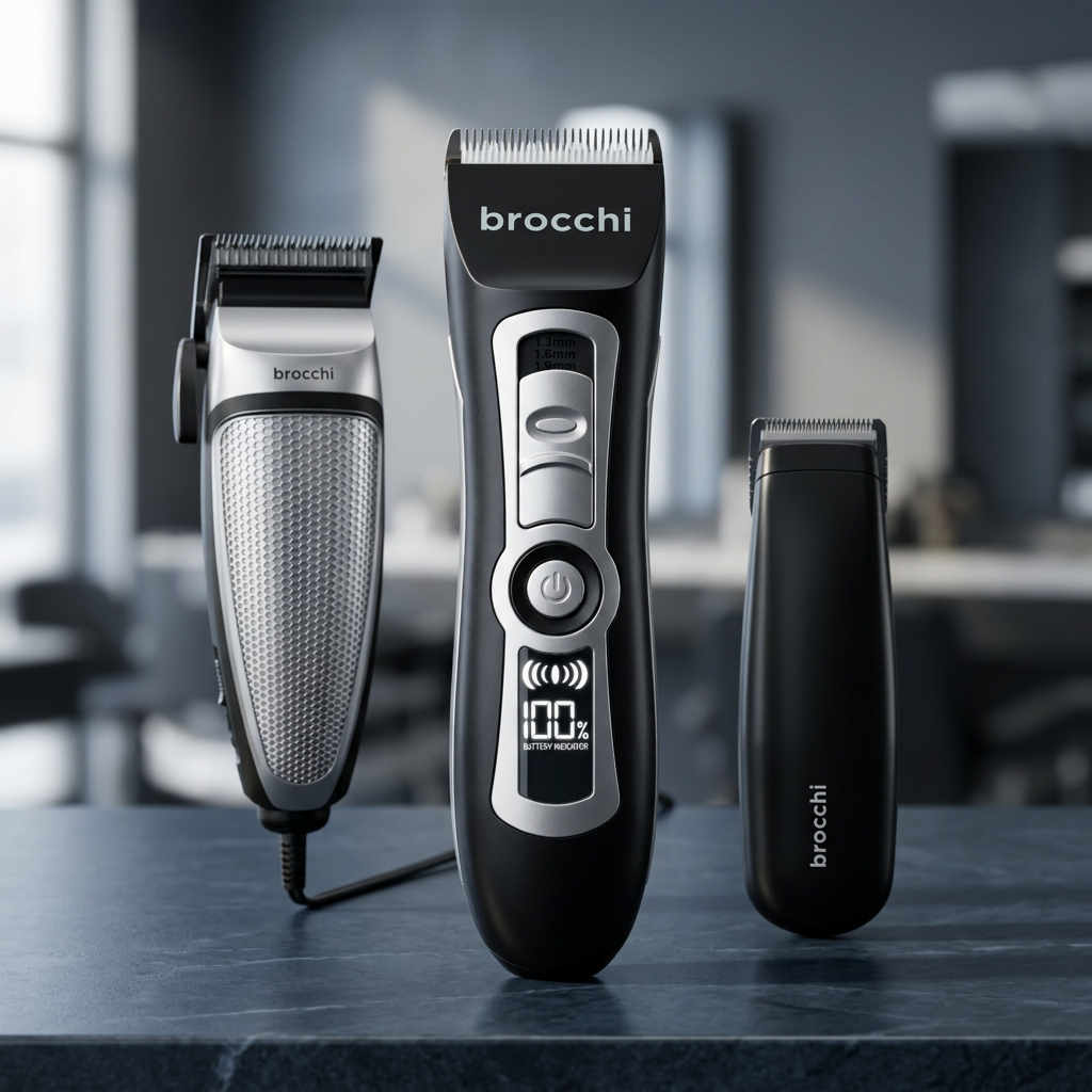 Grooming PRO Duo on a dark stone counter