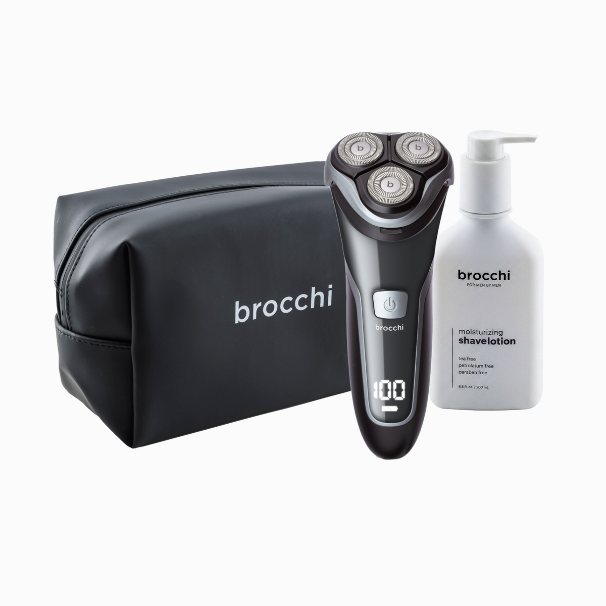 Smooth Edge Shave Kit: SmoothEdge razor, Shave Lotion and toiletry bag