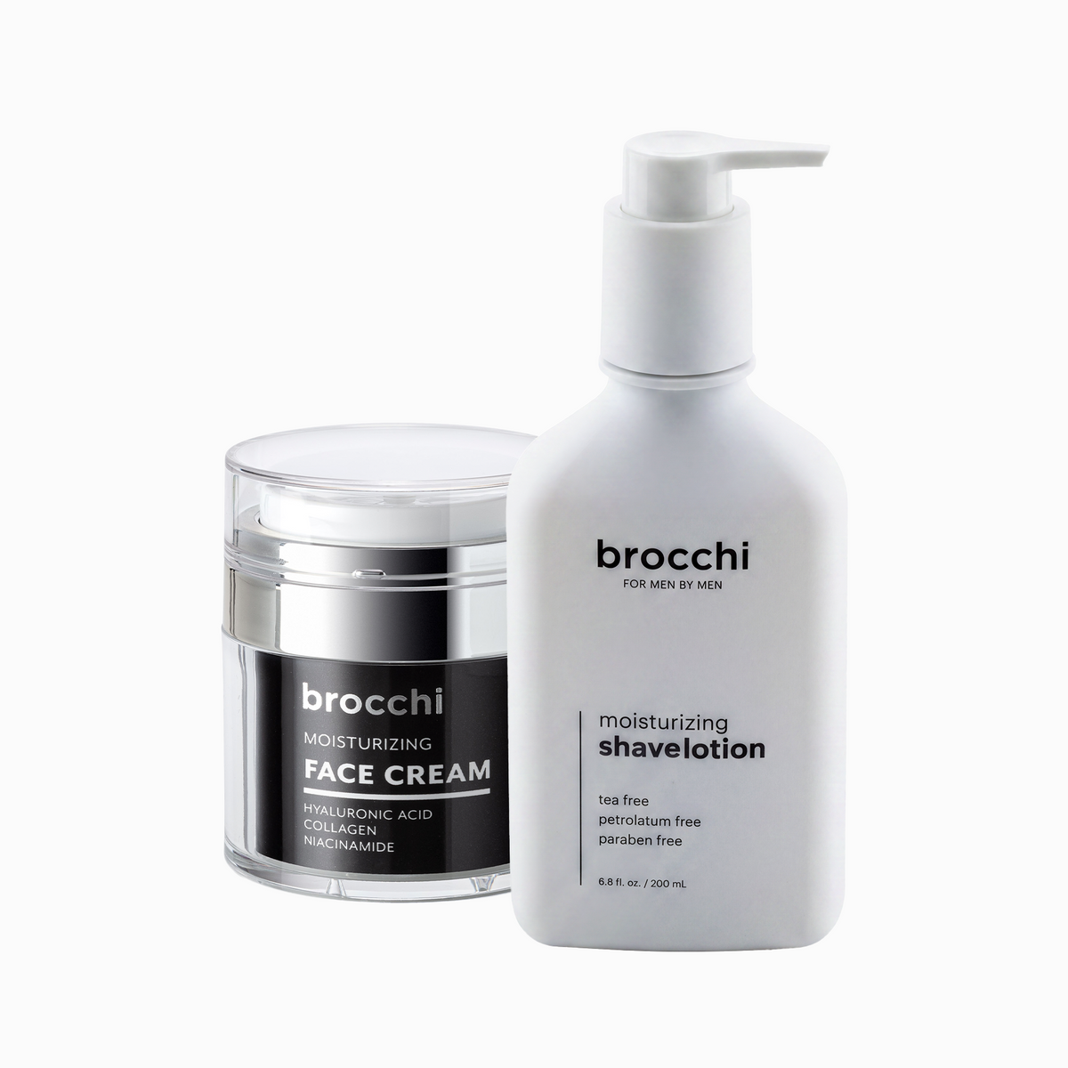 Shave & Recover Set: Hyaluronic Acid Face Cream and Moisturizing Shave Lotion
