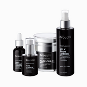 Complete Skin Care Set: Face Serum, Eye Cream, Face Cream and Milk Body Lotion