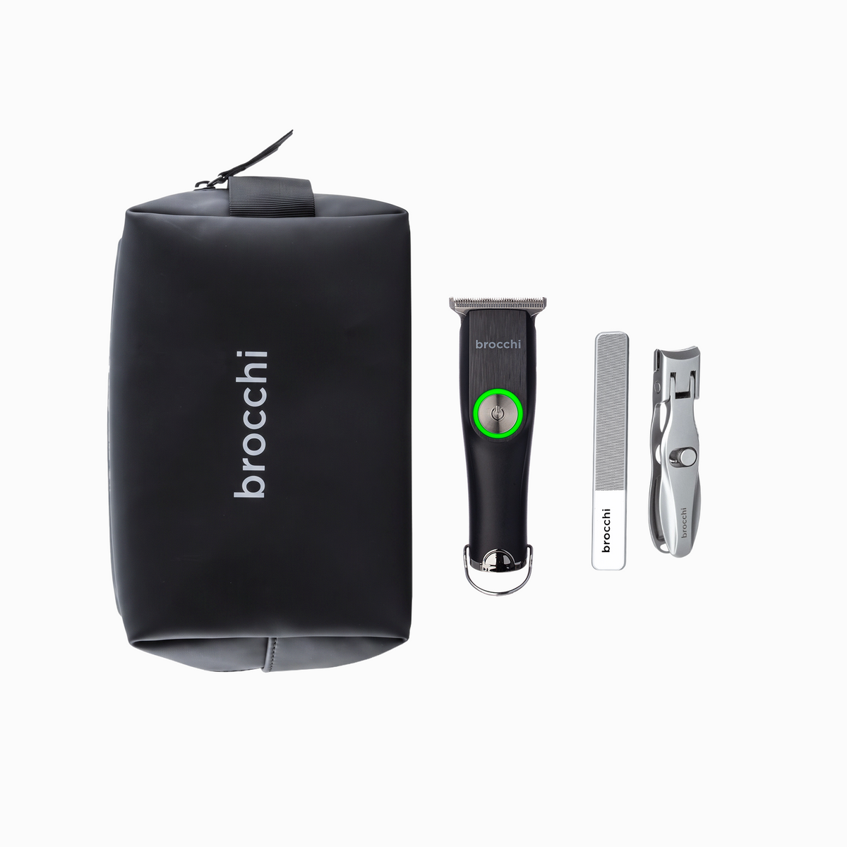 Travel Grooming Kit: toiletry bag, TravelTrim, nail file and clipper