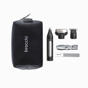 Trio Kit Everyday Carry: bag, trimmer handle, three heads, nail clipper and file