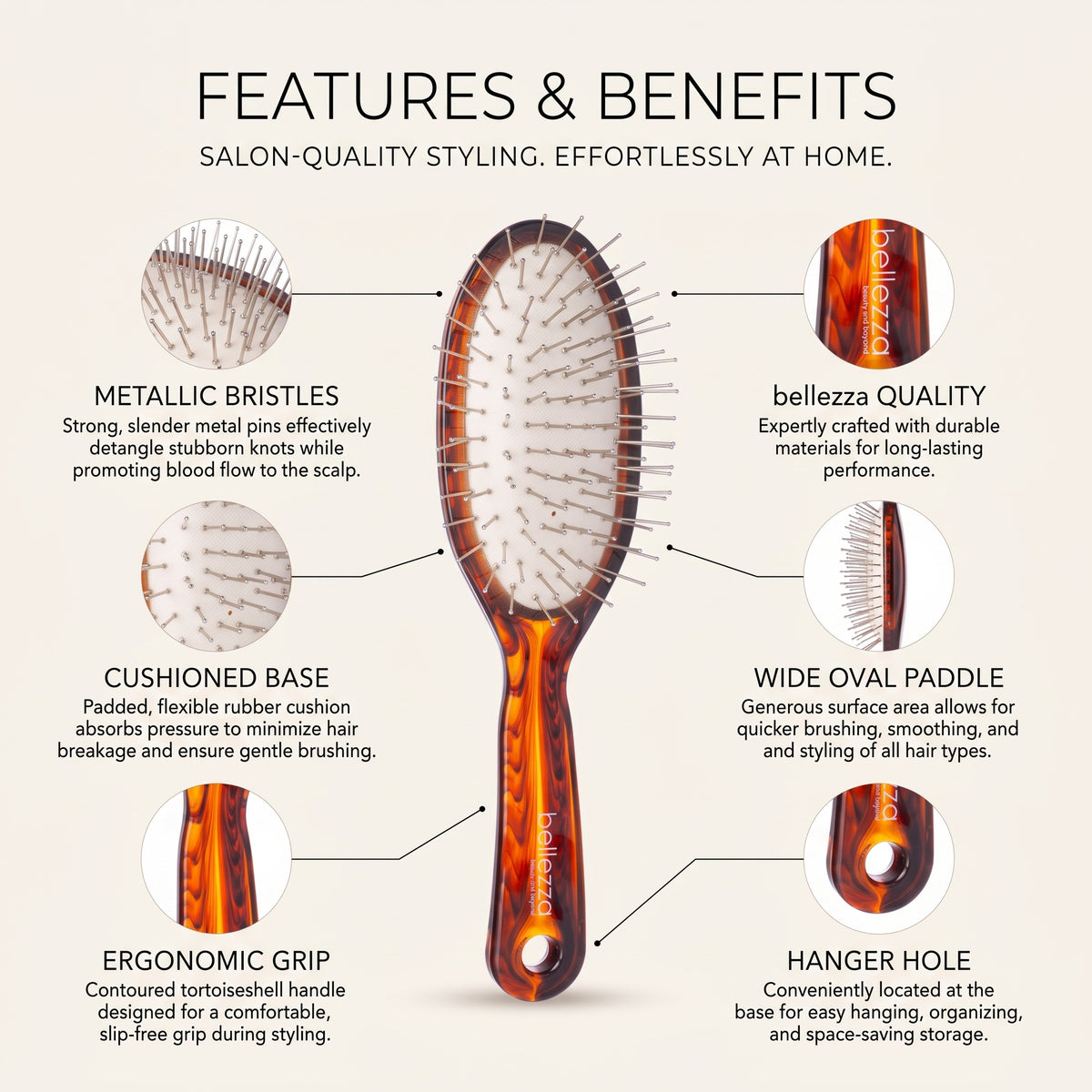 2.4" Professional Detangling Brush