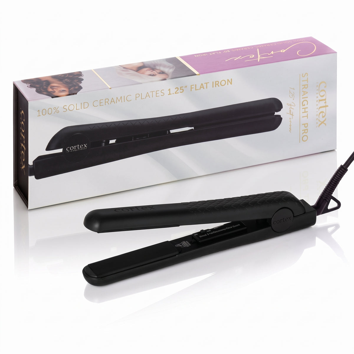 1.25" Solid Ceramic Ionic & Far-Infrared Technology Flat Iron