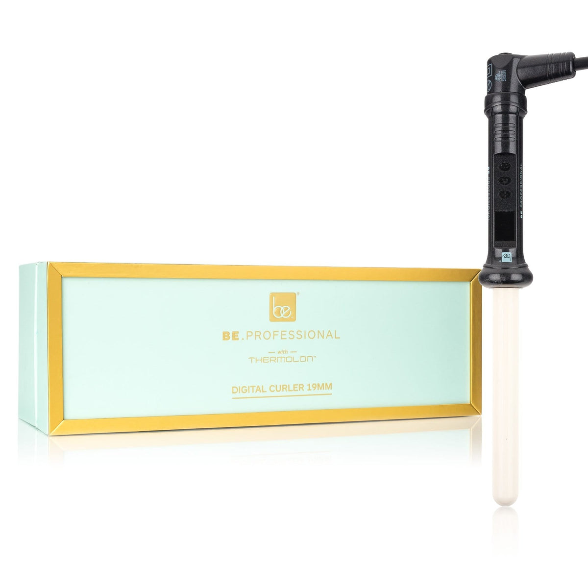 Be.Professional Black 1" Digital Thermolon Perfect Curl Curling Iron