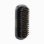Boar Bristle Grooming Beard Brush, top view of the dense bristles