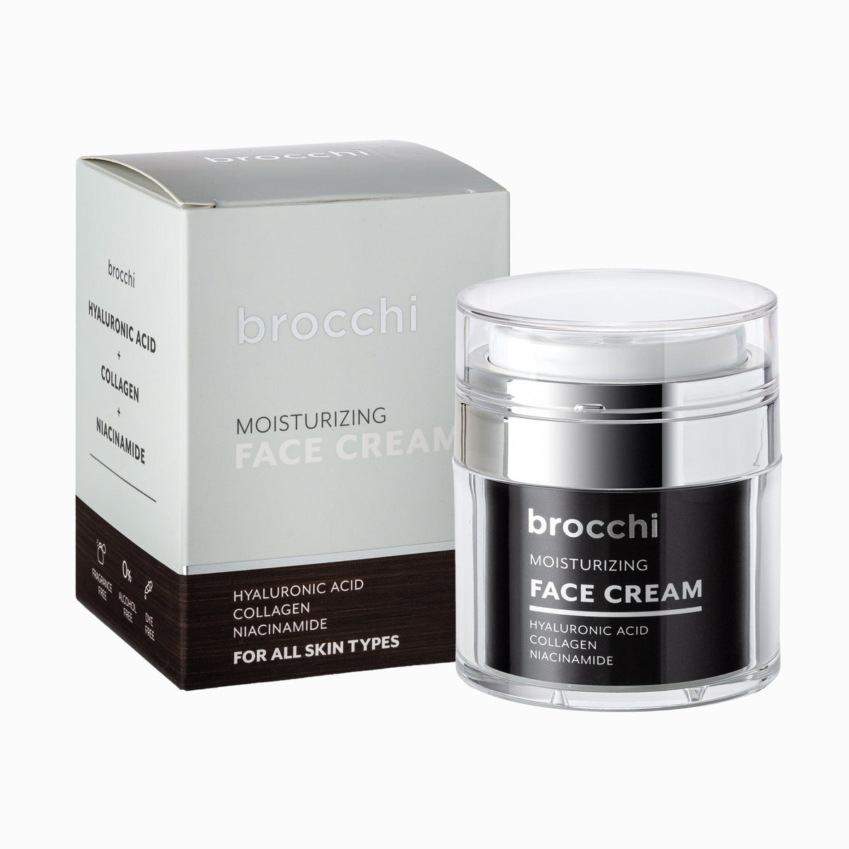 Hyaluronic Acid Face Cream jar with its box