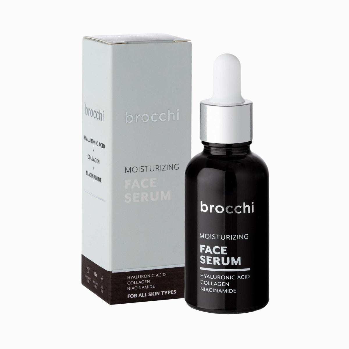 Hyaluronic Acid Face Serum bottle with its box