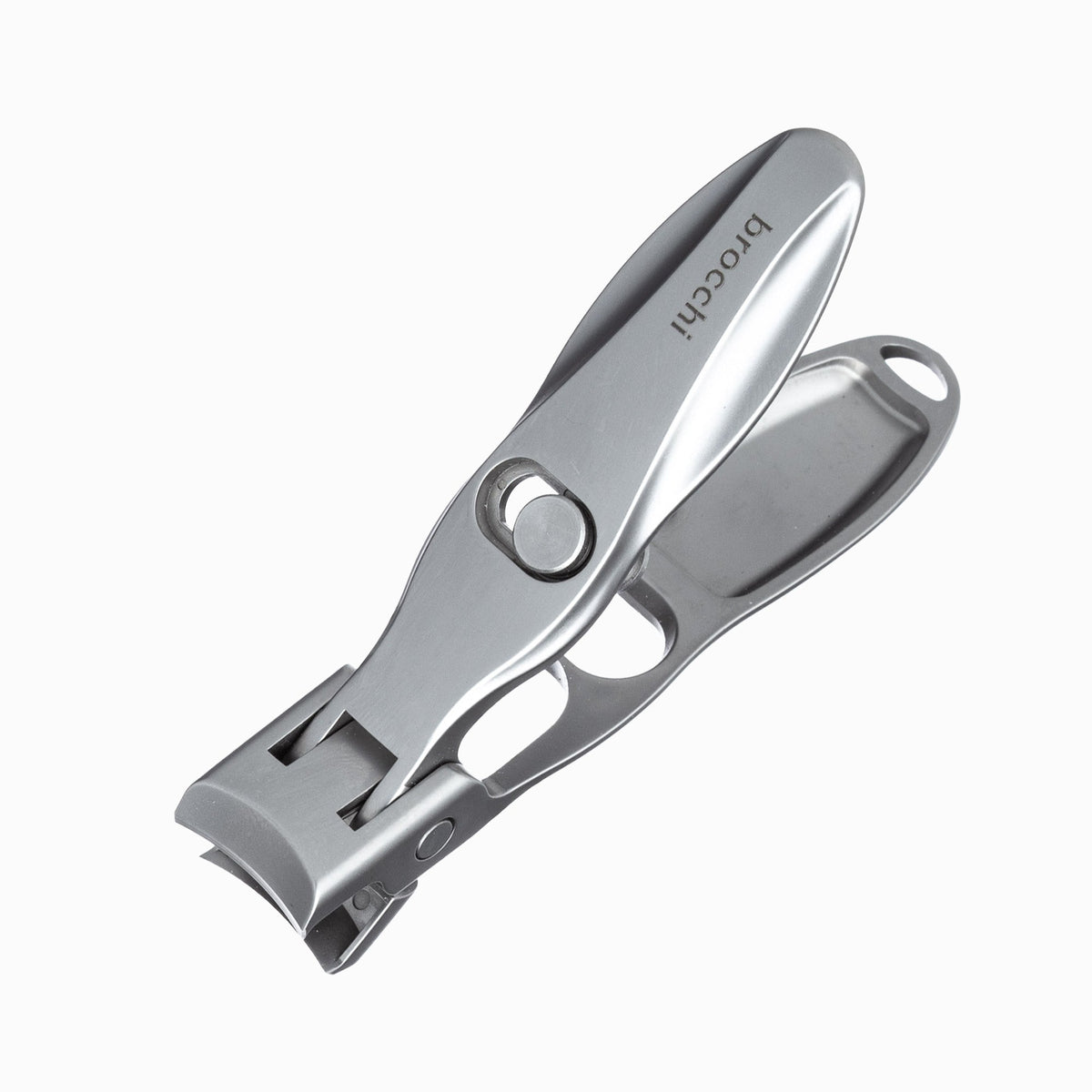 Nail Mastery stainless steel clipper, angled view
