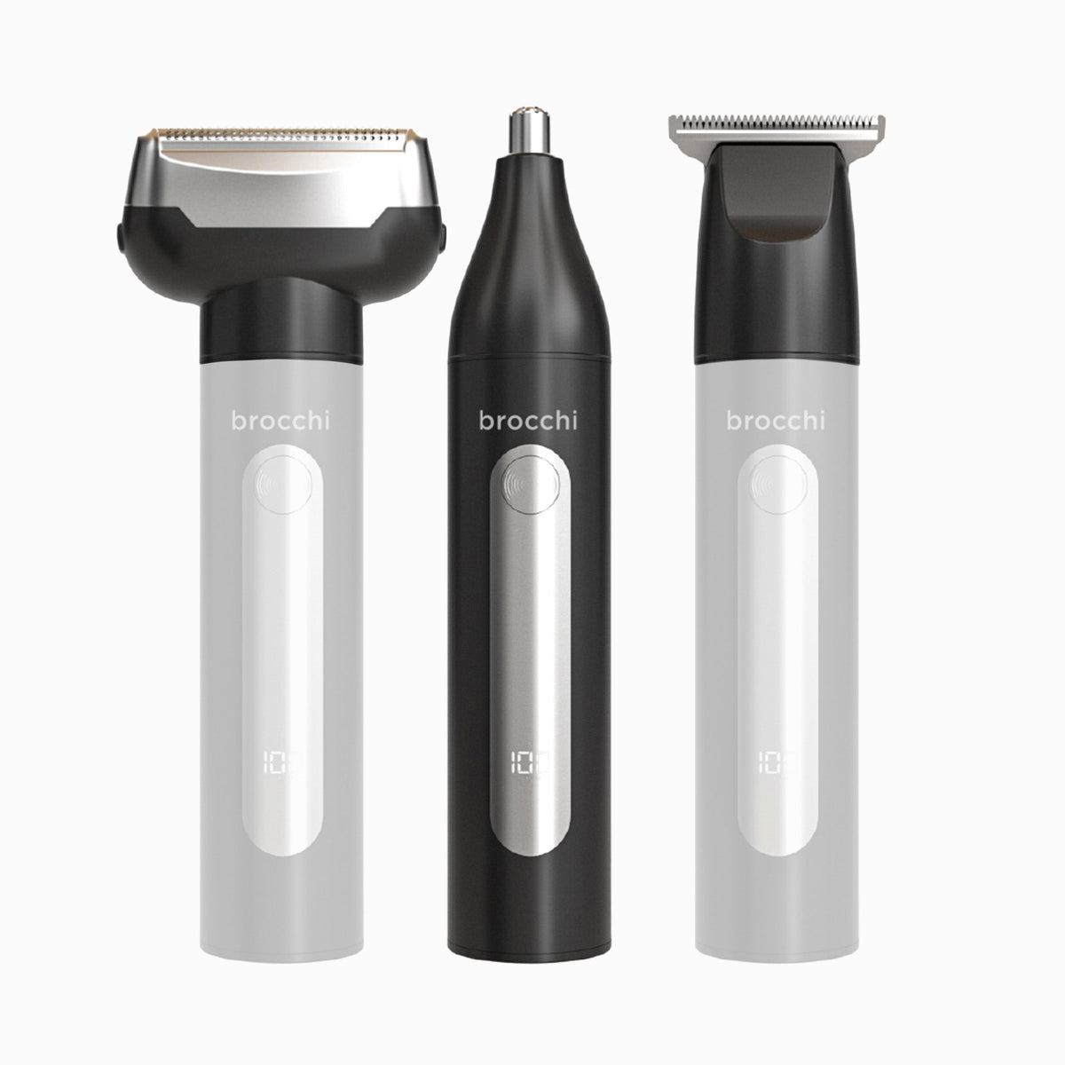 TRIO KIT with foil shaver, nose trimmer and detail trimmer heads